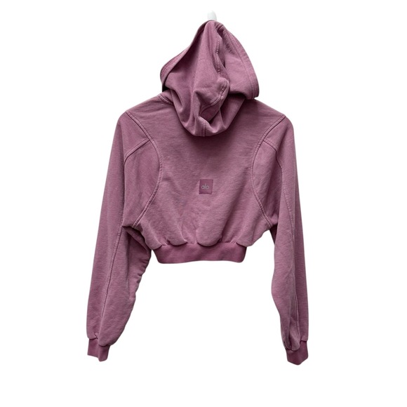 ALO Women's Washed Sweet‎ Escape Hoodie - Soft Mulberry Wash Size XS - Picture 7 of 10